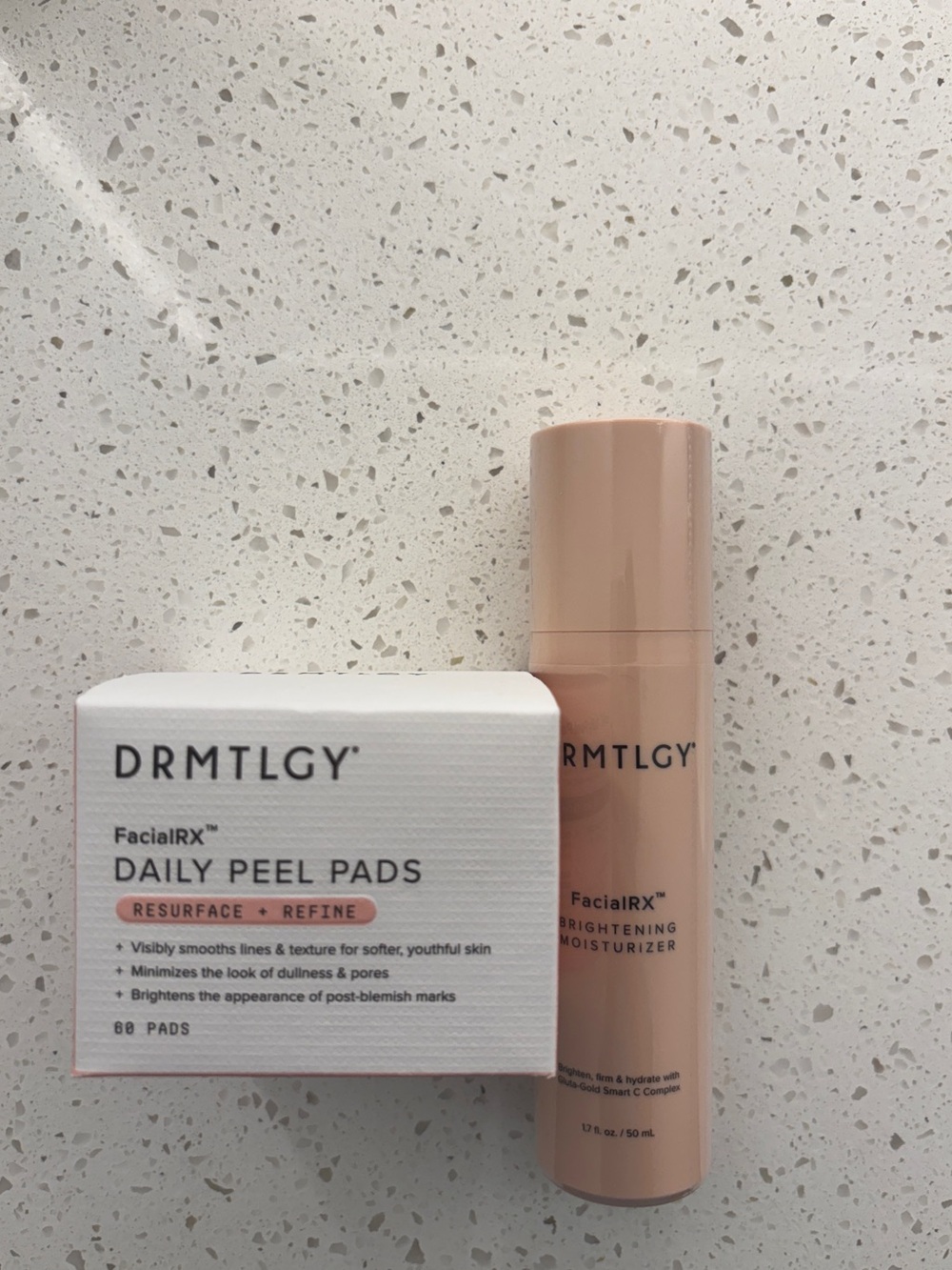 DRMTLGY FacialRX Duo Bundle - Daily Peel Pads & Brightening Moisturizer